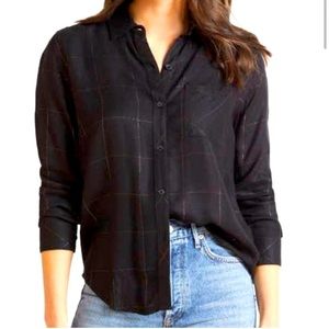 Rails Hunter Ebony Tinsel Shirt